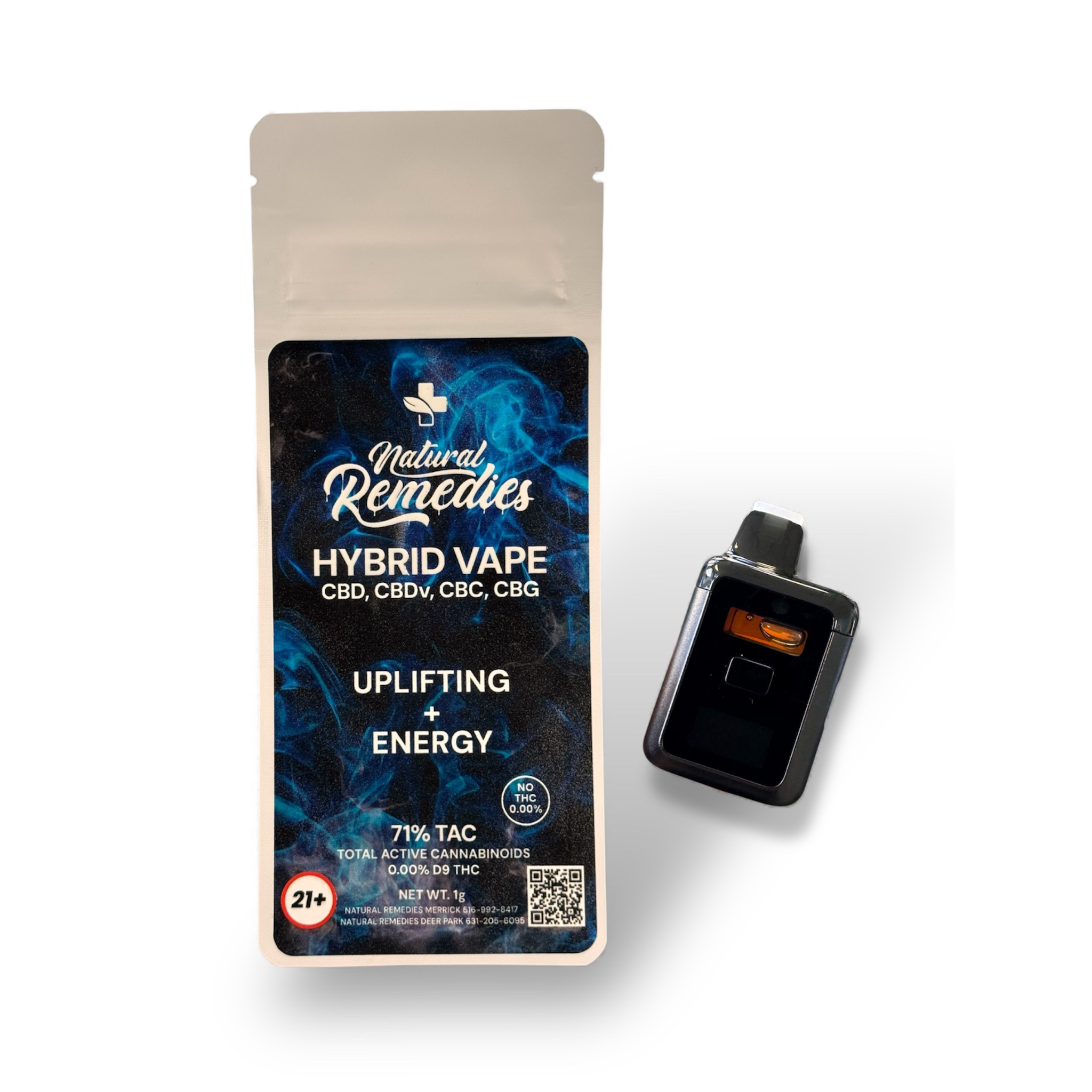 CBD/CBDv/CBC/CBG Uplifting + Energy Disposable Vape Cartridge