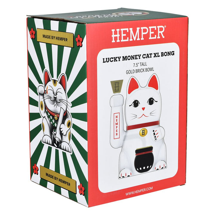 Hemper Lucky Money Cat Glass Water Pipe