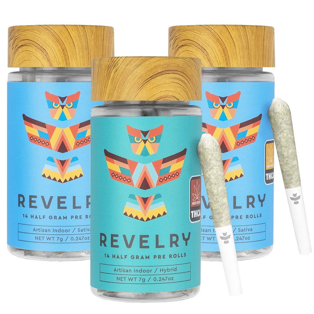 Revelry Premium Indoor THCA Pre-Rolls | 0.5g (14 Pack)
