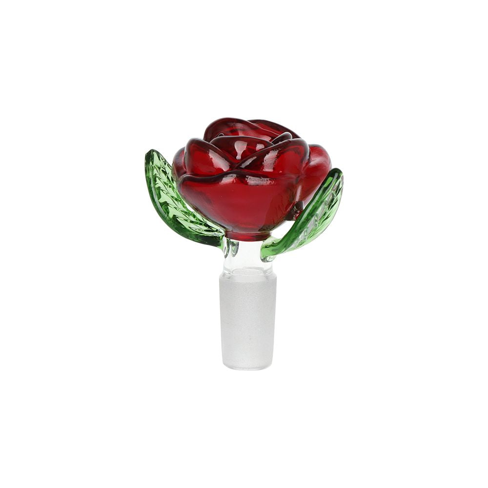 Valentine's Hearts 'n' Roses Glass Herb Pipe Duo