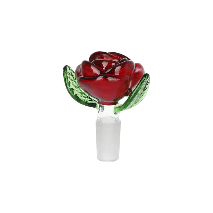 Valentine's Hearts 'n' Roses Glass Herb Pipe Duo