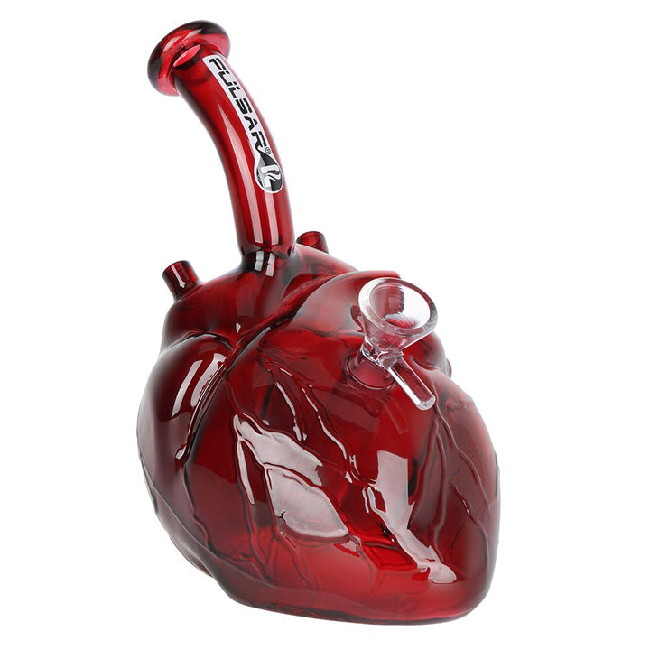 Be Still My Heart Glass Water Pipe