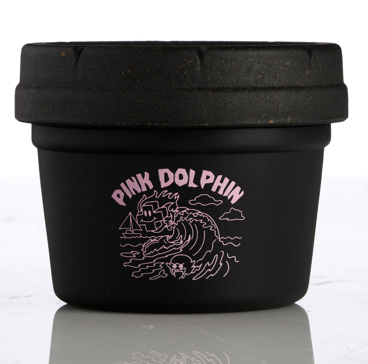 RE:STASH JAR 4oz Pink Dolphin "Positive Wave"