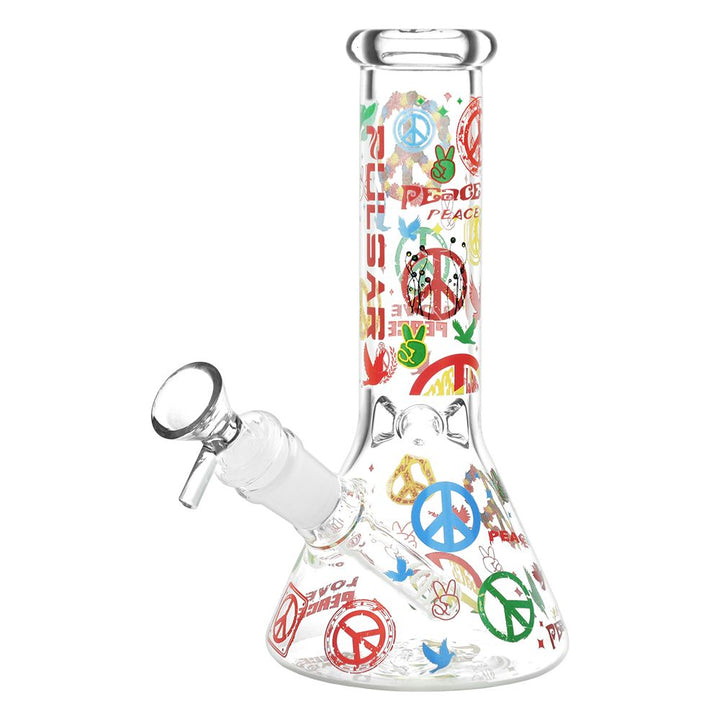 World Peace Beaker Glass Water Pipe