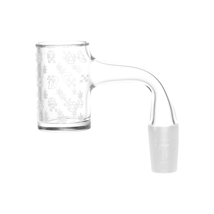 Blazy Susan Flat Top Etched Quartz Banger (14mm M)
