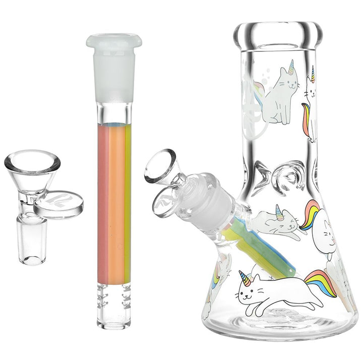 Caticorns Design Glass Beaker Water Pipe