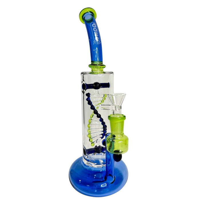 Daze Glass Spinning DNA & Turbine Perc Glass Water Pipe