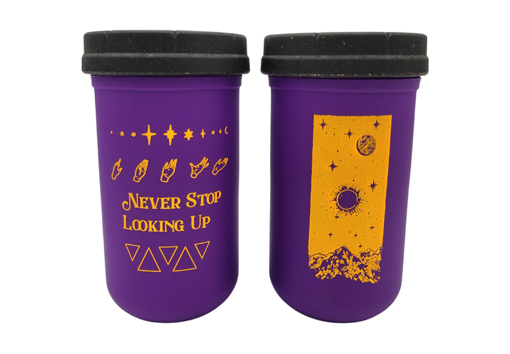 Never Stop Looking Up Stash Jar (Purple or White) 12oz