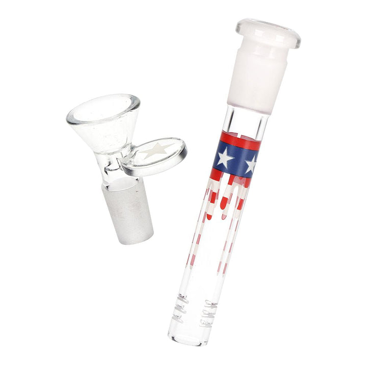 Pulsar Uncle Eagle Sam Beaker Glass Water Pipe