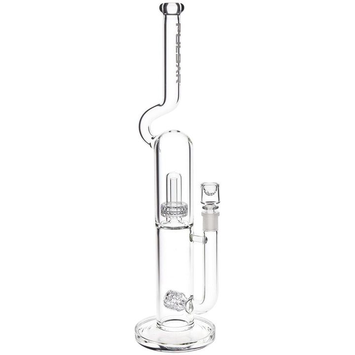 Pulsar Kink Neck Double Chamber Chugger Glass Water Pipe