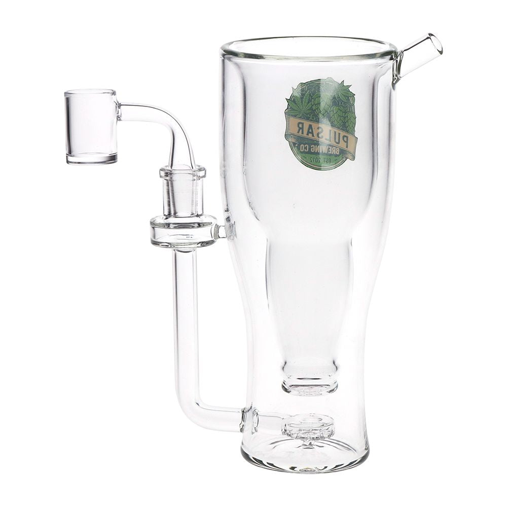 Pulsar Brewing Co Smokeable Beer Mug Glass Dab Rig