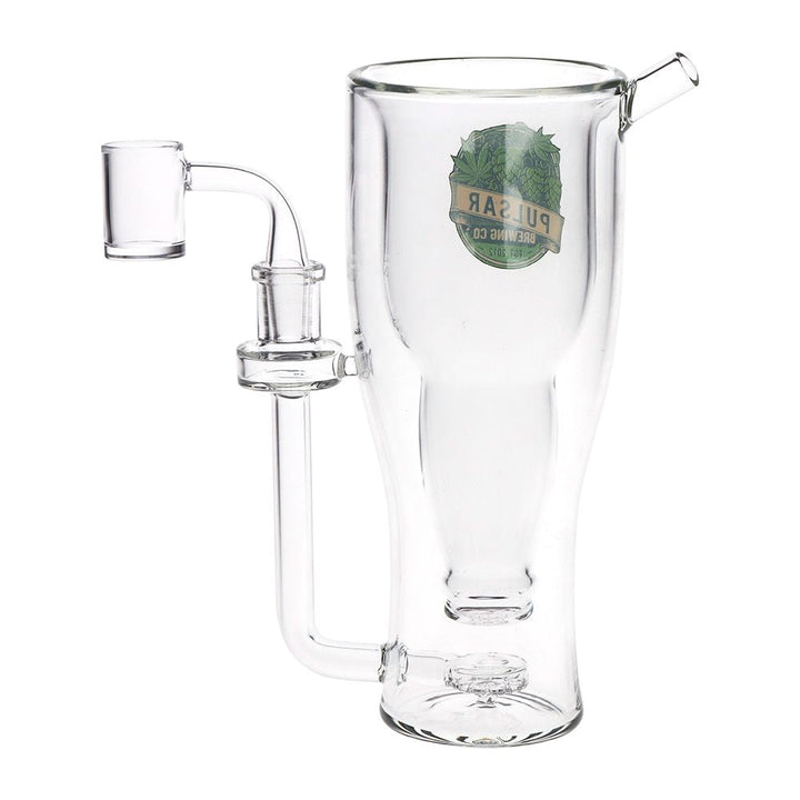Pulsar Brewing Co Smokeable Beer Mug Glass Dab Rig