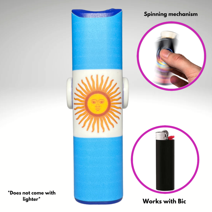 Fidget Spinner Lighter Case (Argentina Flag)