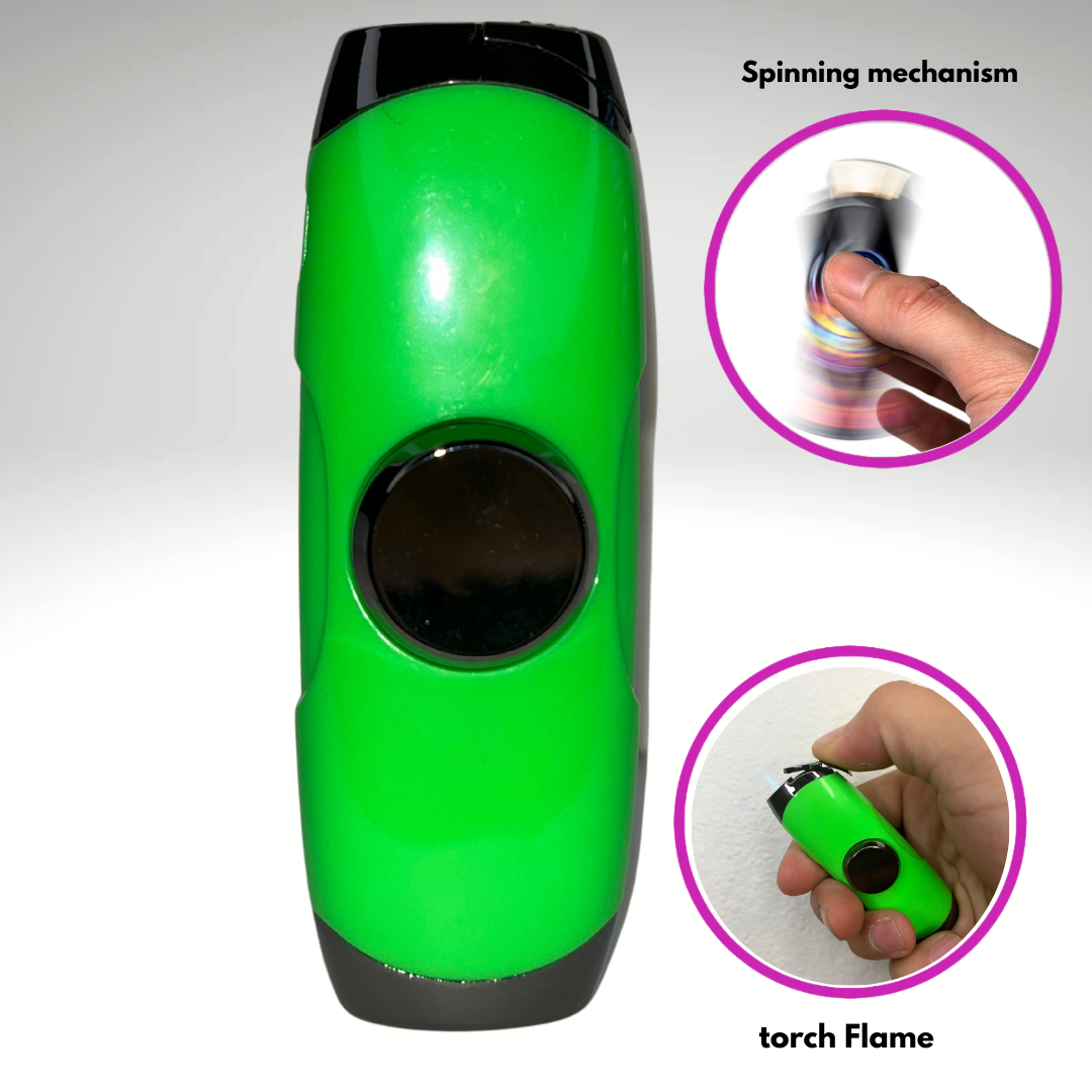 Green Fidget Torch Lighter