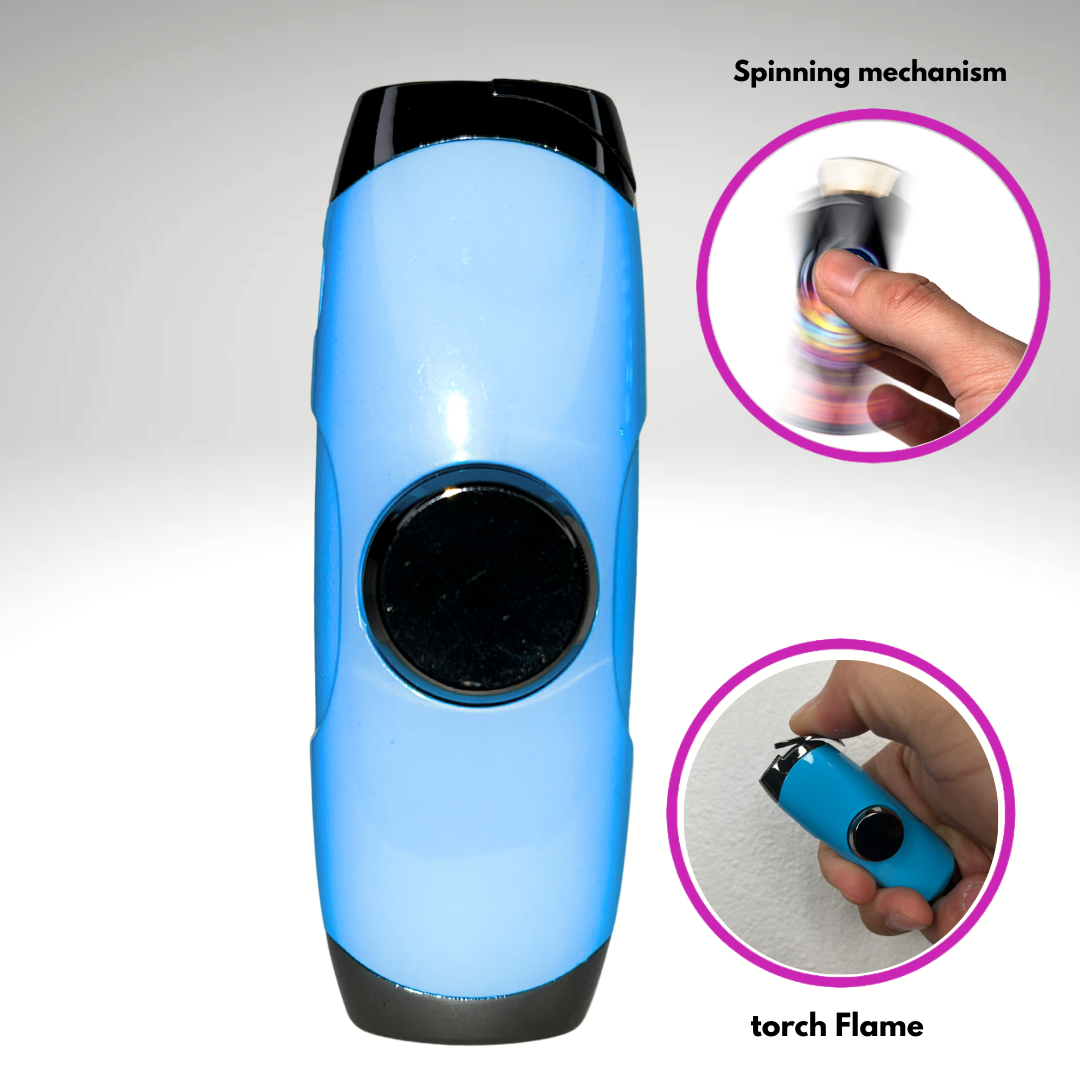 Baby Blue Fidget Torch Lighter