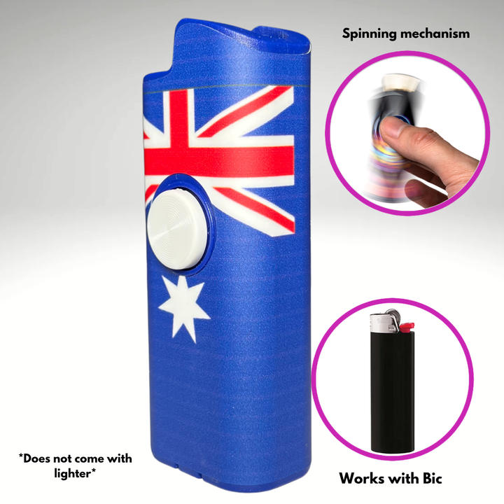 Fidget Spinner Lighter Case (Australian Flag)
