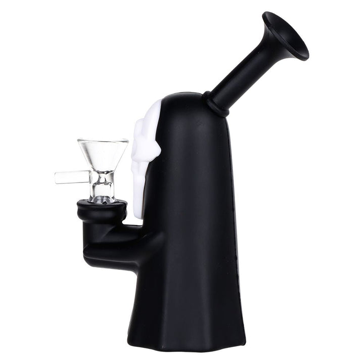 Scary Mask Silicone Water Pipe w Glass Bowl