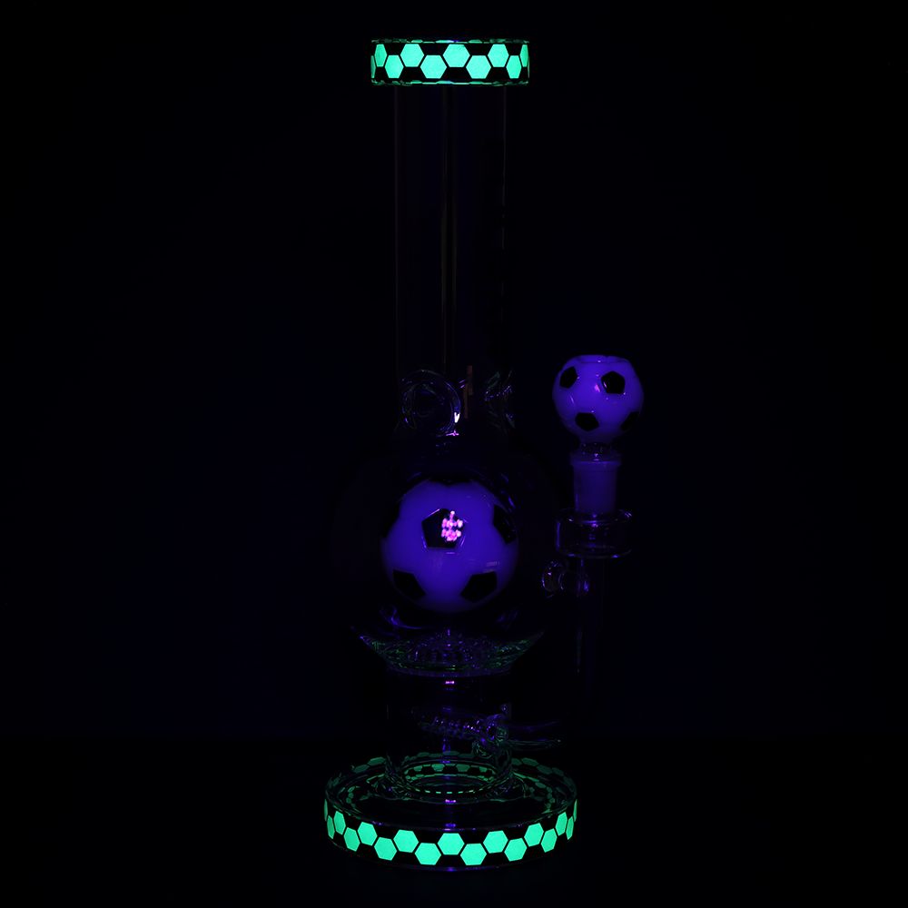 Pulsar Soccer Celebration Bubble Base Glass Water Pipe