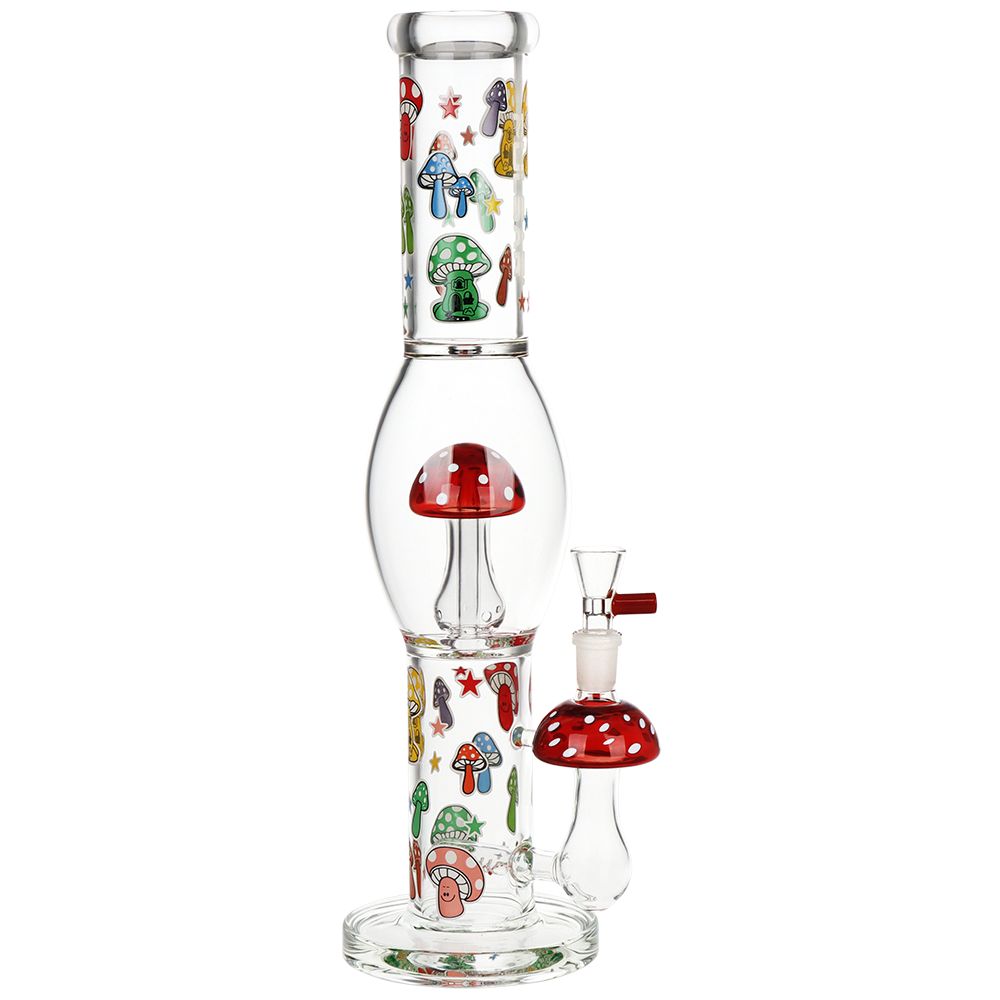 Pulsar Shroom Shenanigans Glass Water Pipe