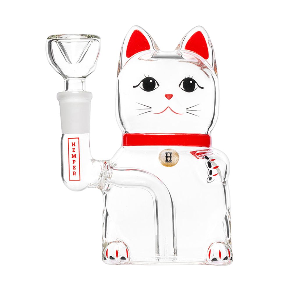 Hemper Lucky Money Cat Glass Water Pipe