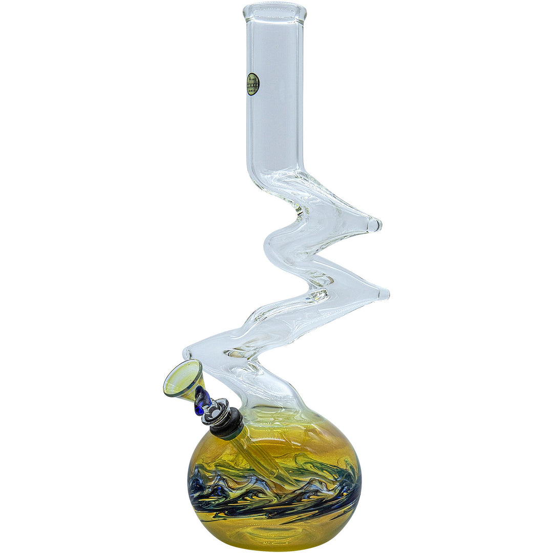 LA Pipes "Switchback" Bubble Base Bong