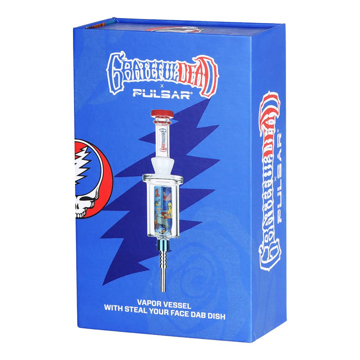 Grateful Dead x Pulsar Inside Print Vapor Vessel & SYF Dab Dish - 9.25" / Deadhead Dorm