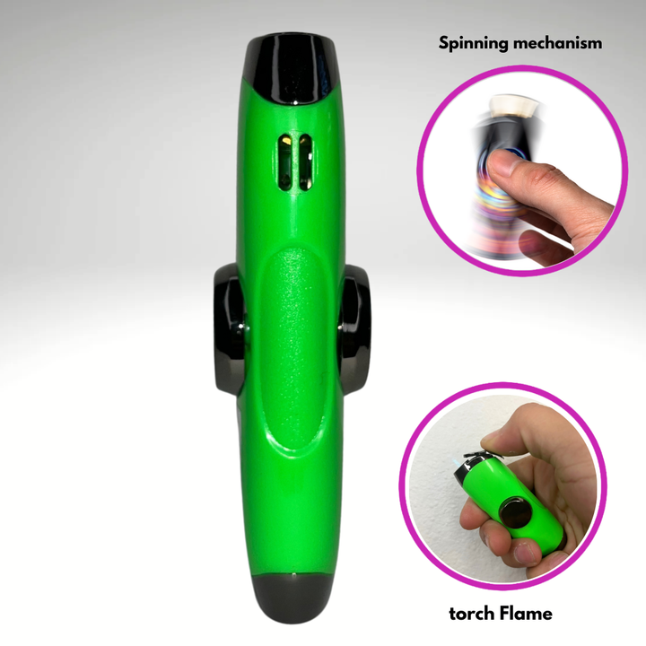 Green Fidget Torch Lighter