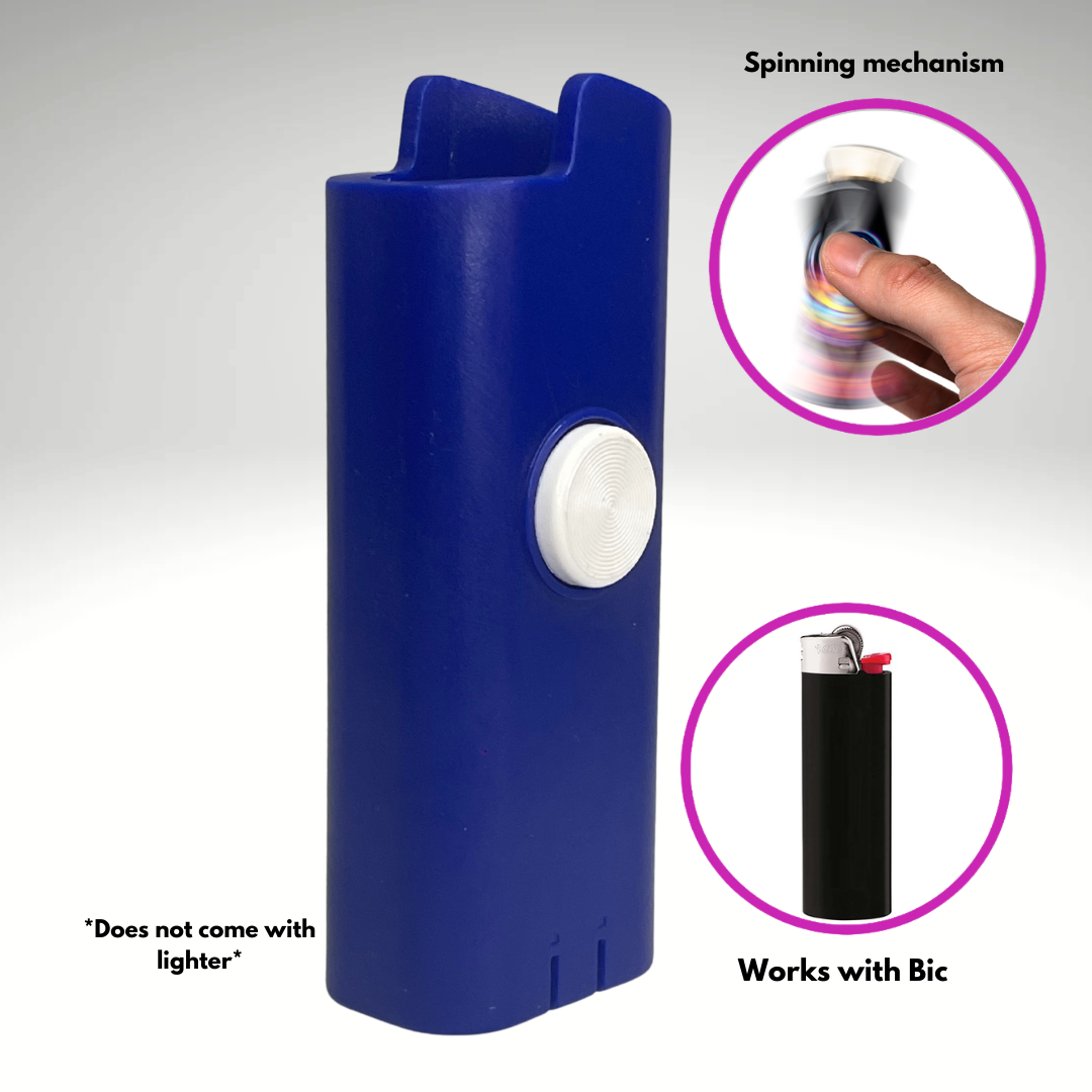 Blue Fidget Spinner Lighter Case (Blue)