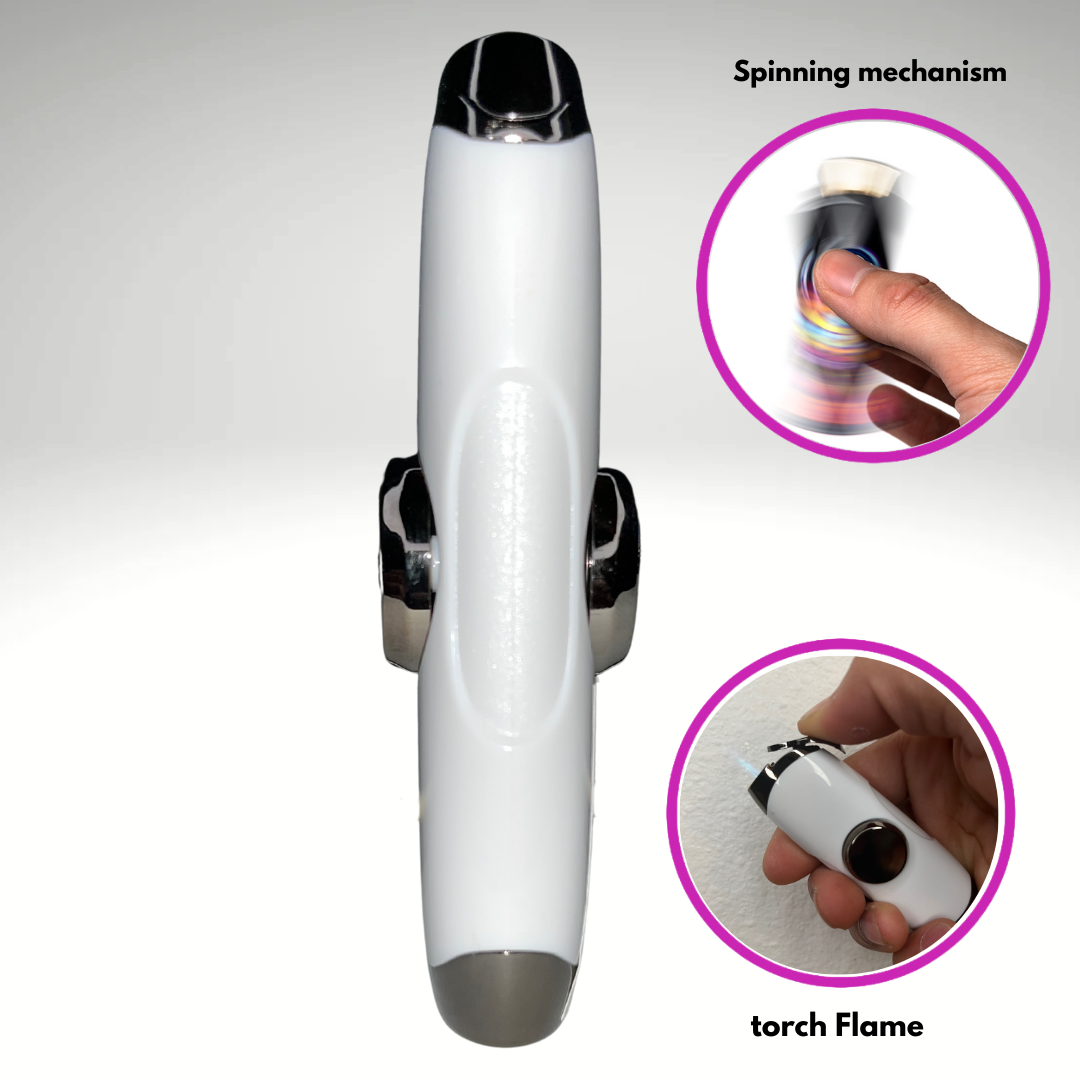 White Fidget Torch Lighter