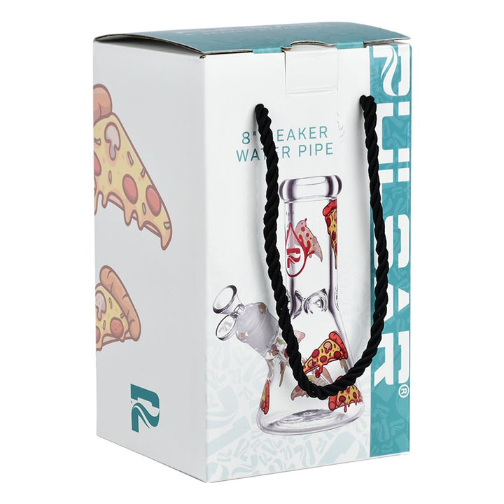 Pizza Glass Beaker Water Pipe