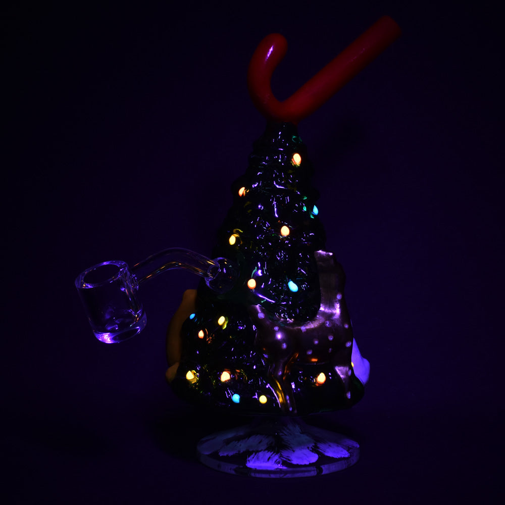 Christmas Tree w/ Candy Cane Glass Rig