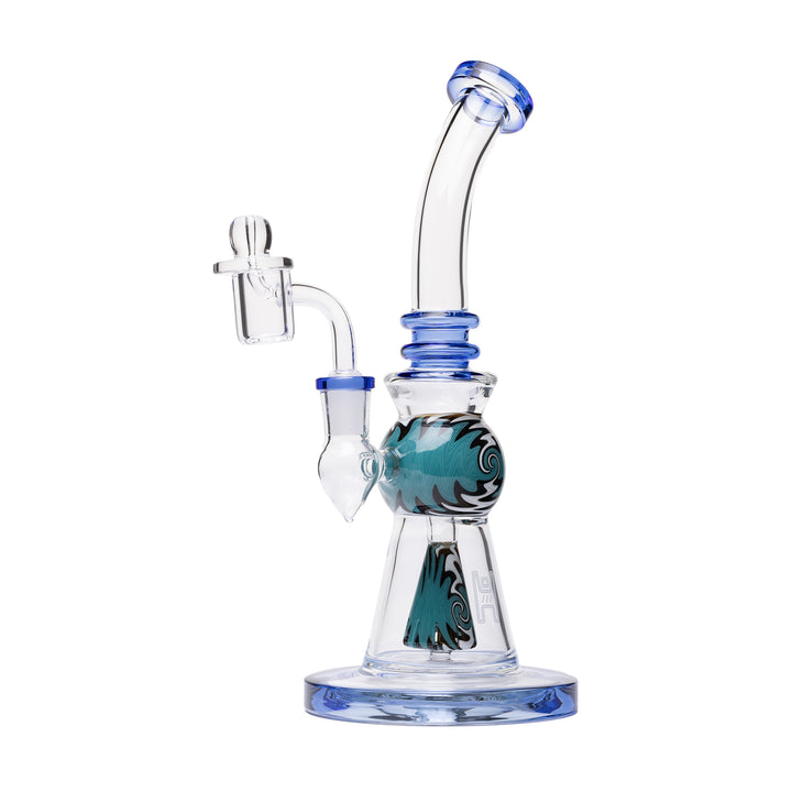 Human Grade 10" Mini Gumball Dab Rig (Blue)