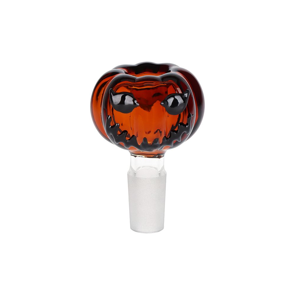 Twisty And Wicked Jack-O-Lantern Glass Water Pipe