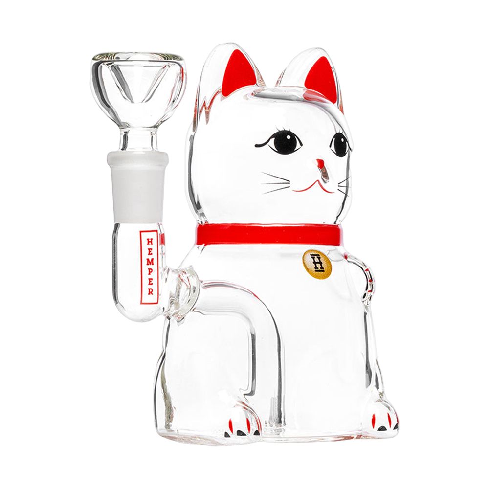 Hemper Lucky Money Cat Glass Water Pipe