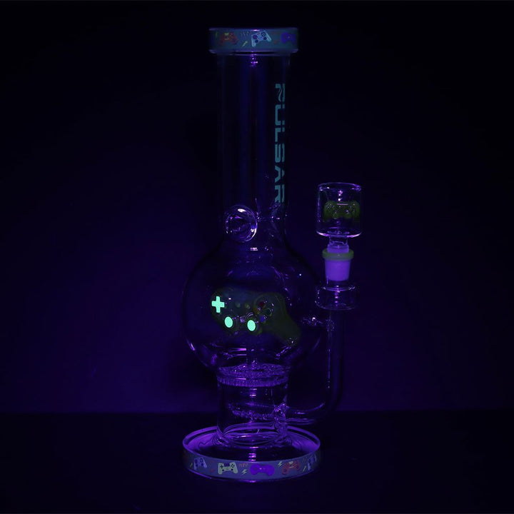 Pulsar Game Time Bubble Base Glass Water Pipe