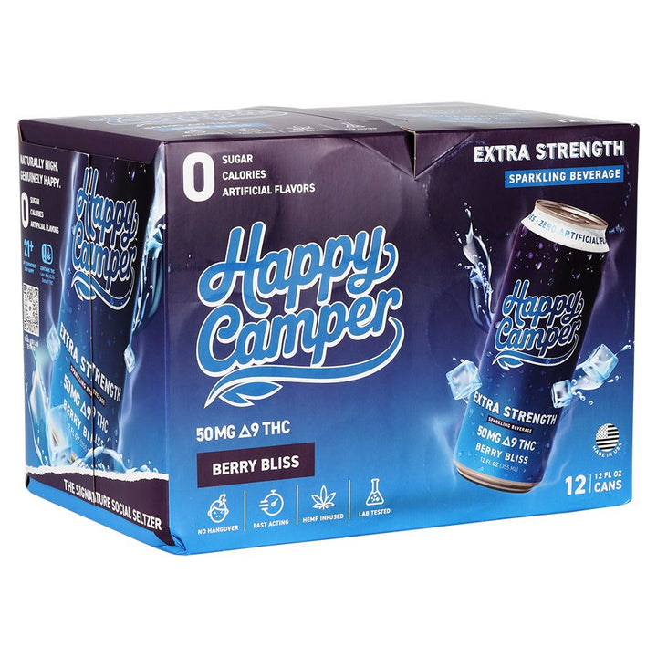 Happy Camper D9 THC Sparkling Beverage | 50mg | (12ct Case)