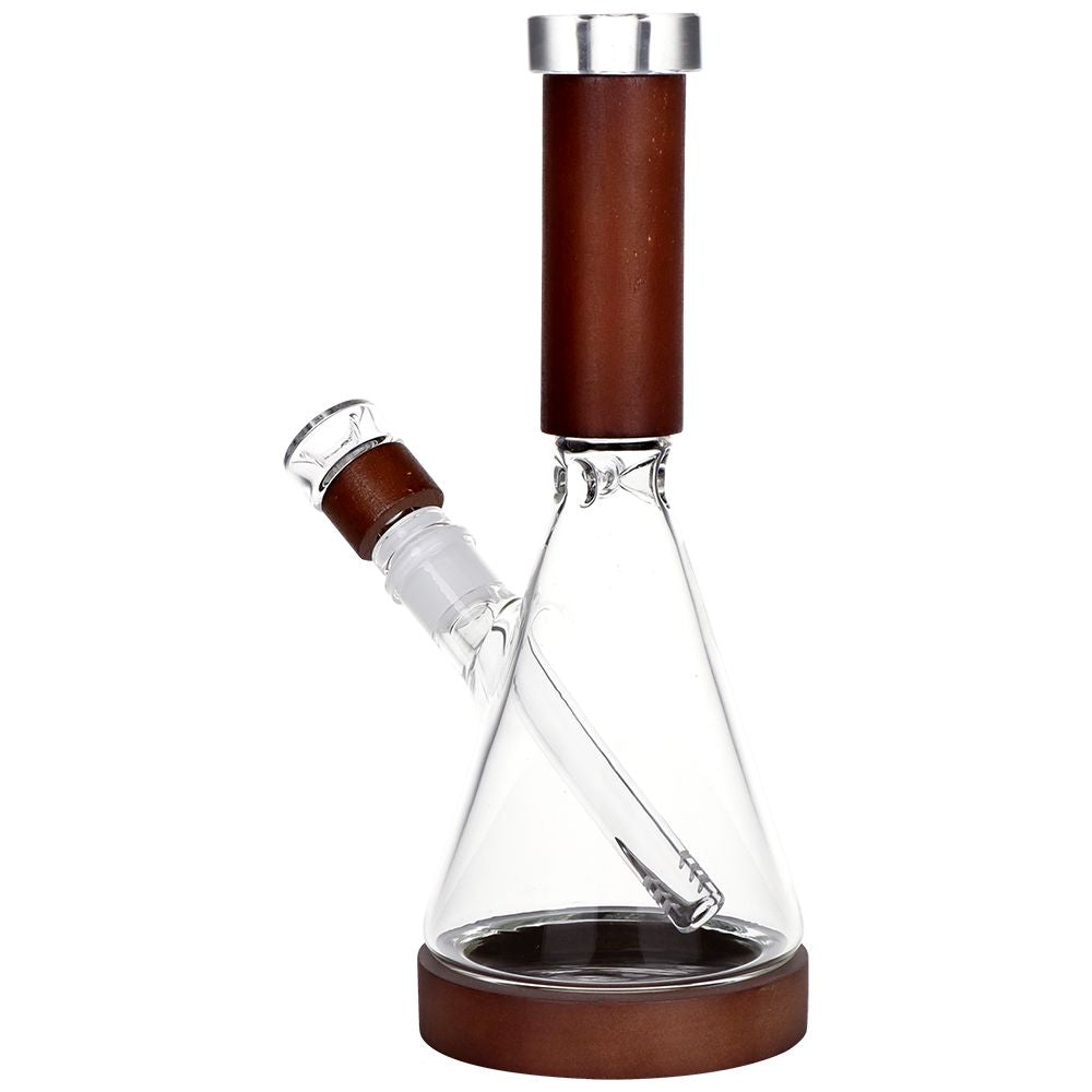 Pulsar Grove Wood on Glass Beaker Water Pipe