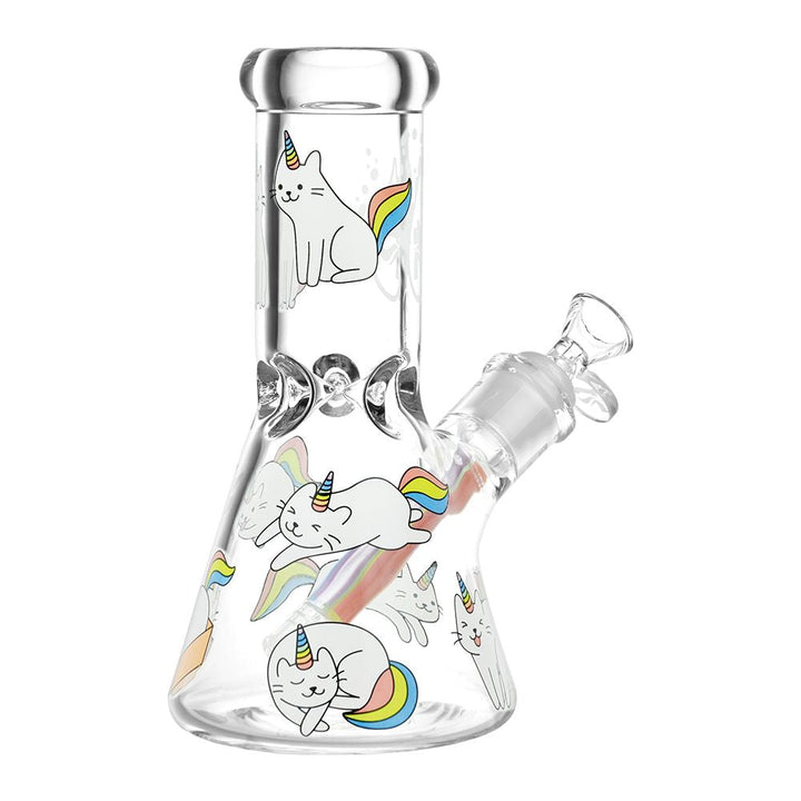 Caticorns Design Glass Beaker Water Pipe