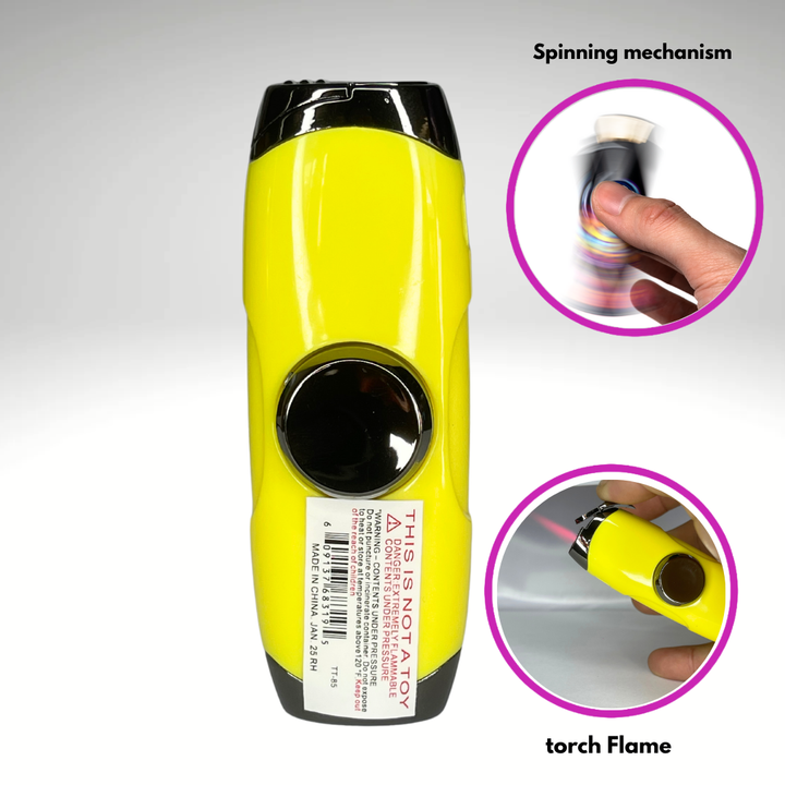 Yellow Fidget Torch Lighter