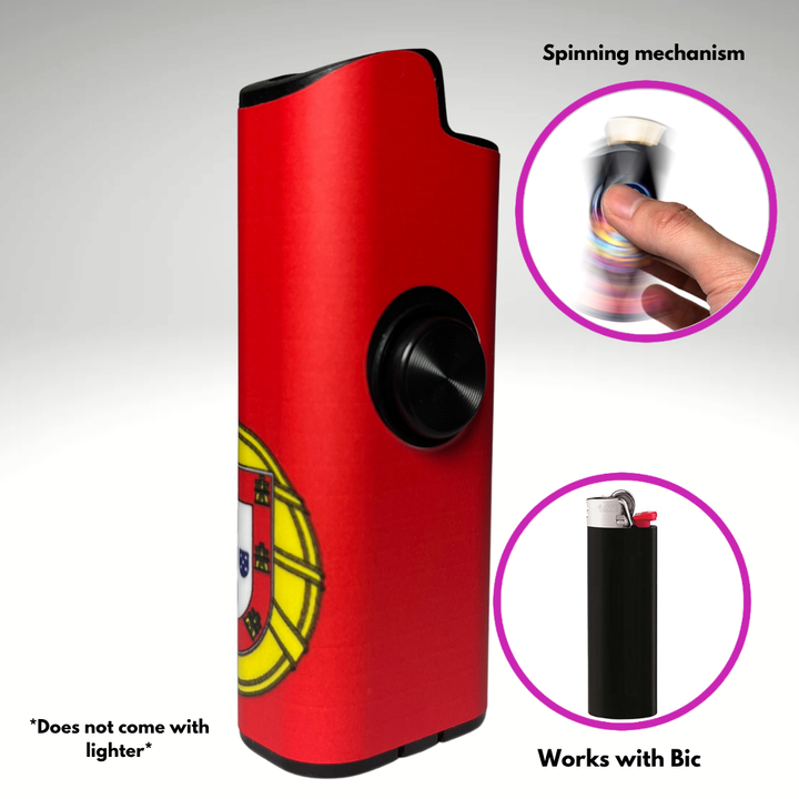 Fidget Spinner Lighter Case (Portugal Flag)