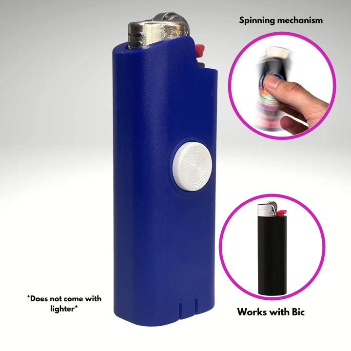 Blue Fidget Spinner Lighter Case (Blue)