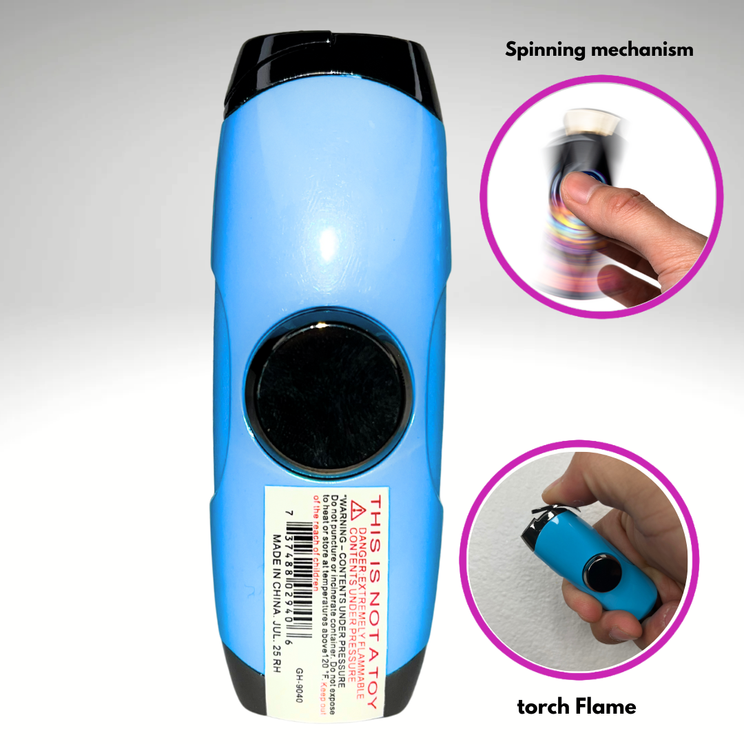 Baby Blue Fidget Torch Lighter