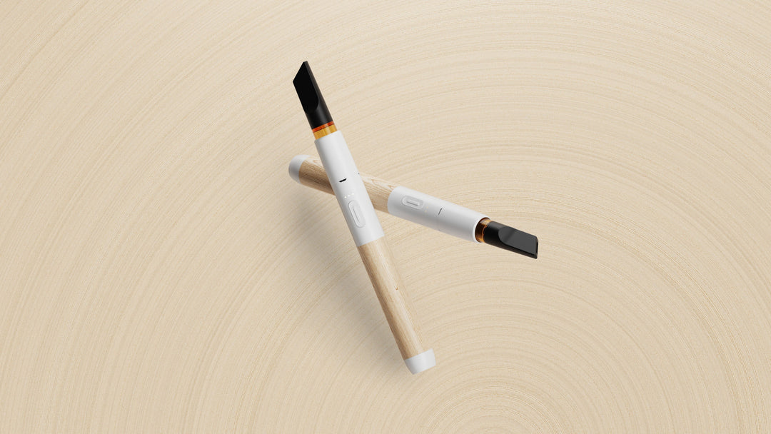 Vessel Wood Vape Pen Battery (White/Beechwood)+