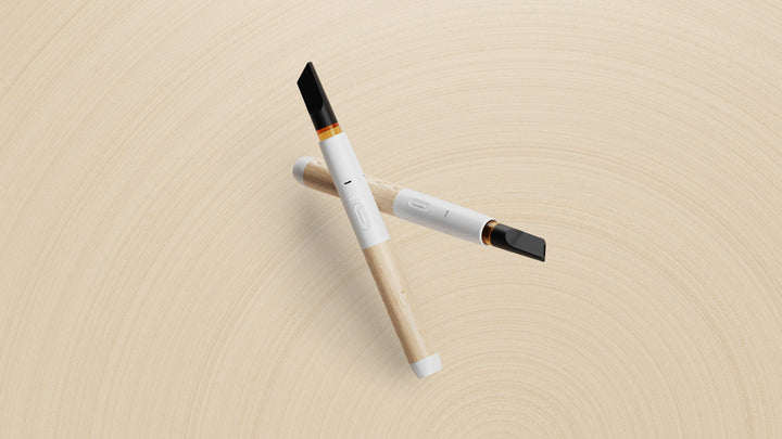 Vessel Wood Vape Pen Battery (White/Beechwood)+