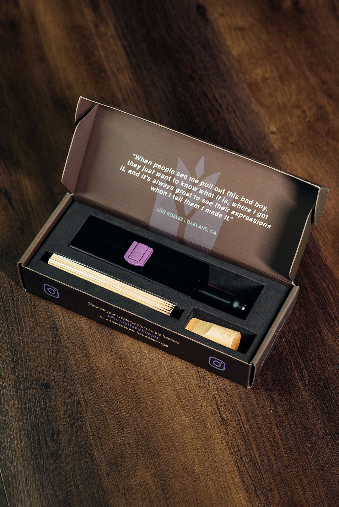 Purple Rose Large Cannagar Mold