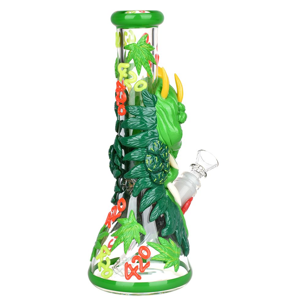 420 dragon glow 10" beaker bong