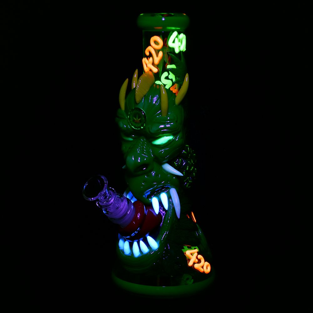 420 dragon glow 10" beaker bong