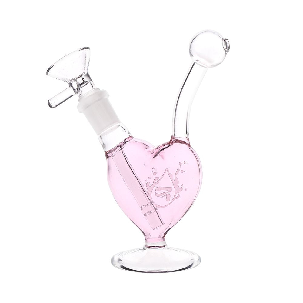 Pulsar Big Heart Glass Water Pipe