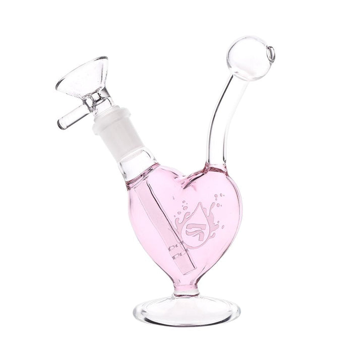 Pulsar Big Heart Glass Water Pipe