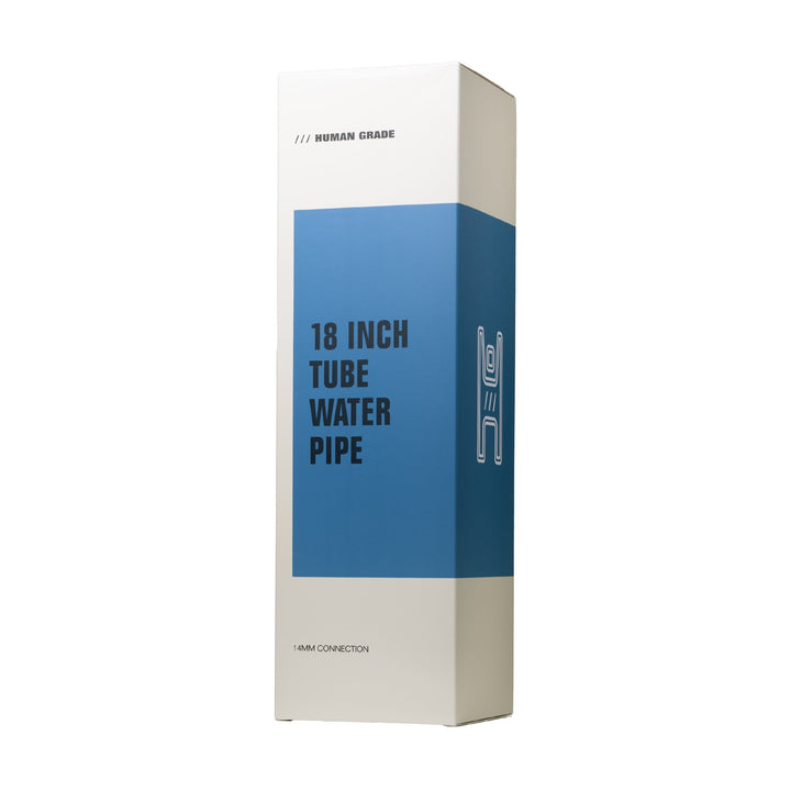 Human Grade 18" Tube Straight Glass Water Pipe